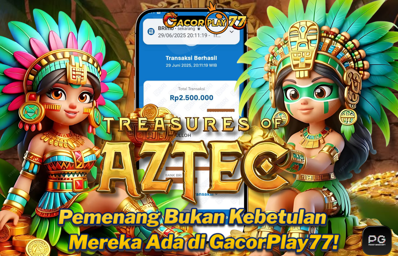 Selamat kepada user id : su**b Wede Rp 2.500.000 di Game TREASURES AZTEC PG SOFT Cair Gk Sampe 1 Menit! Menang Mudah di Gacorplay77